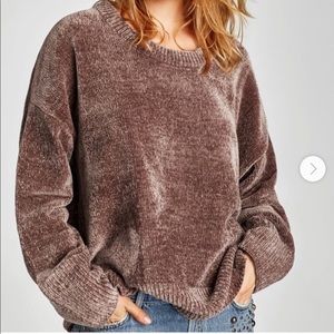 Zara Brown Chenille Sweater